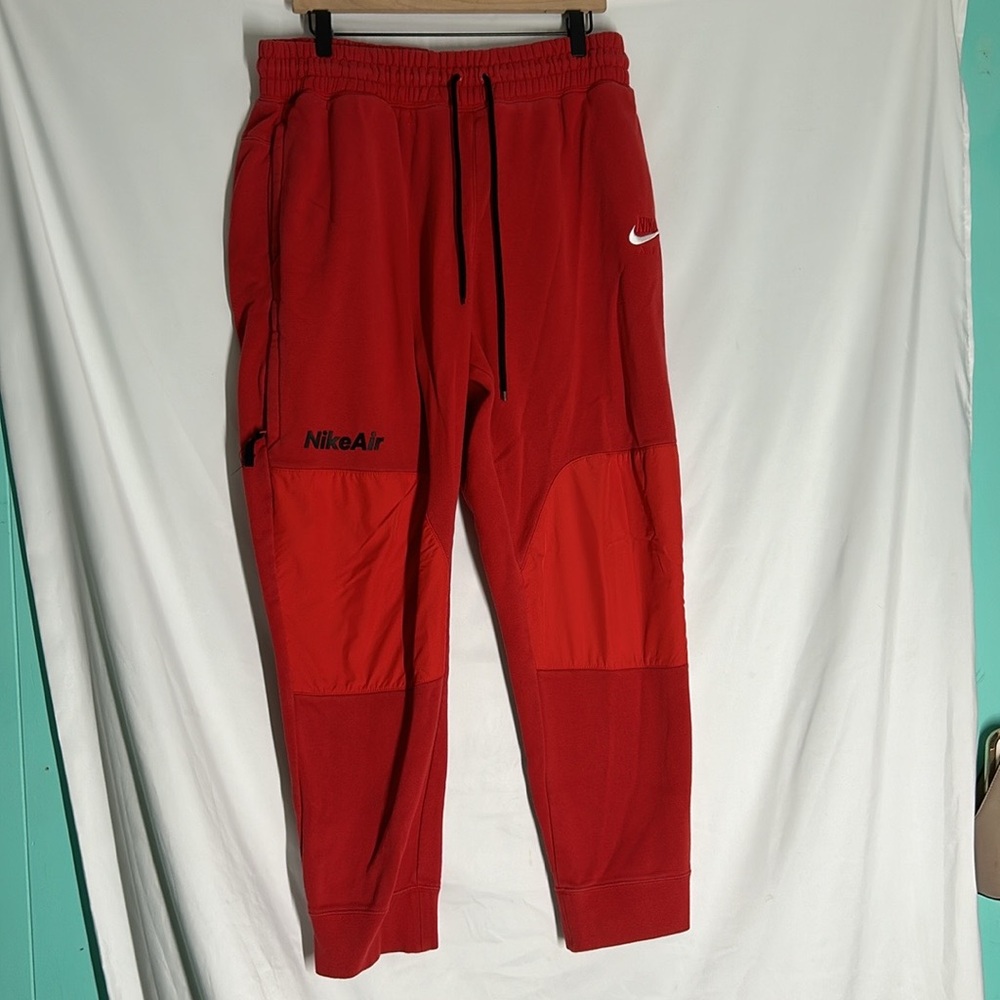 Nike Sportswear Men's Hybrid Fleece Jogger Pants Red … Gem